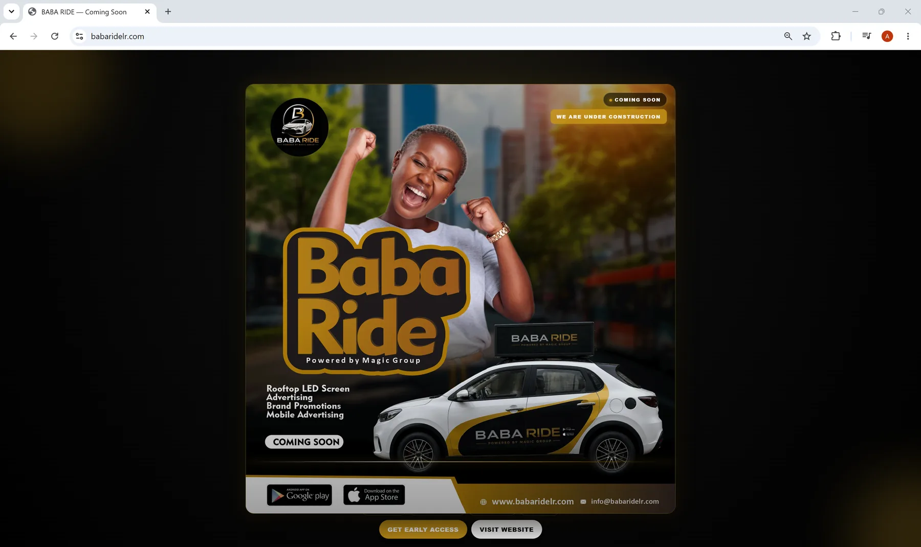 Baba Ride website project